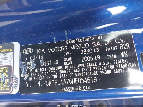 2017 KIA FORTE S
