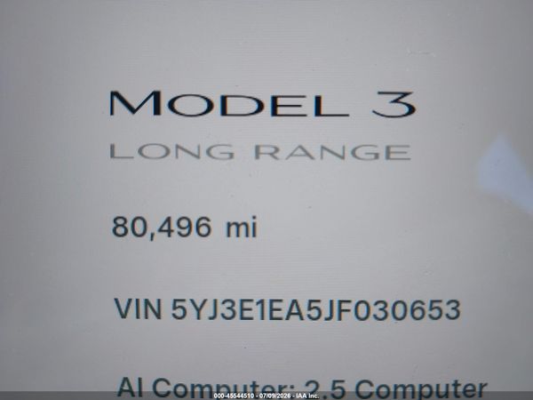 2018 TESLA MODEL 3