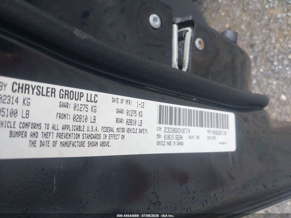 2012 DODGE CHARGER SE