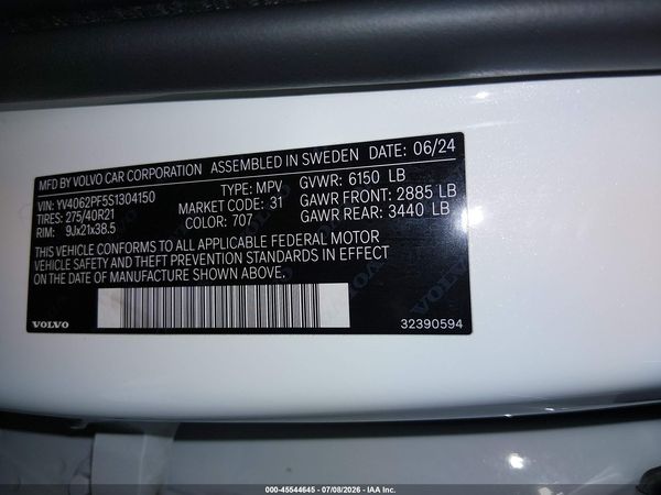 2025 VOLVO XC90 B6 ULTRA