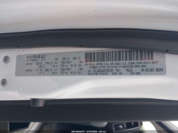 2017 RAM 1500 TRADESMAN  4X2 8' BOX