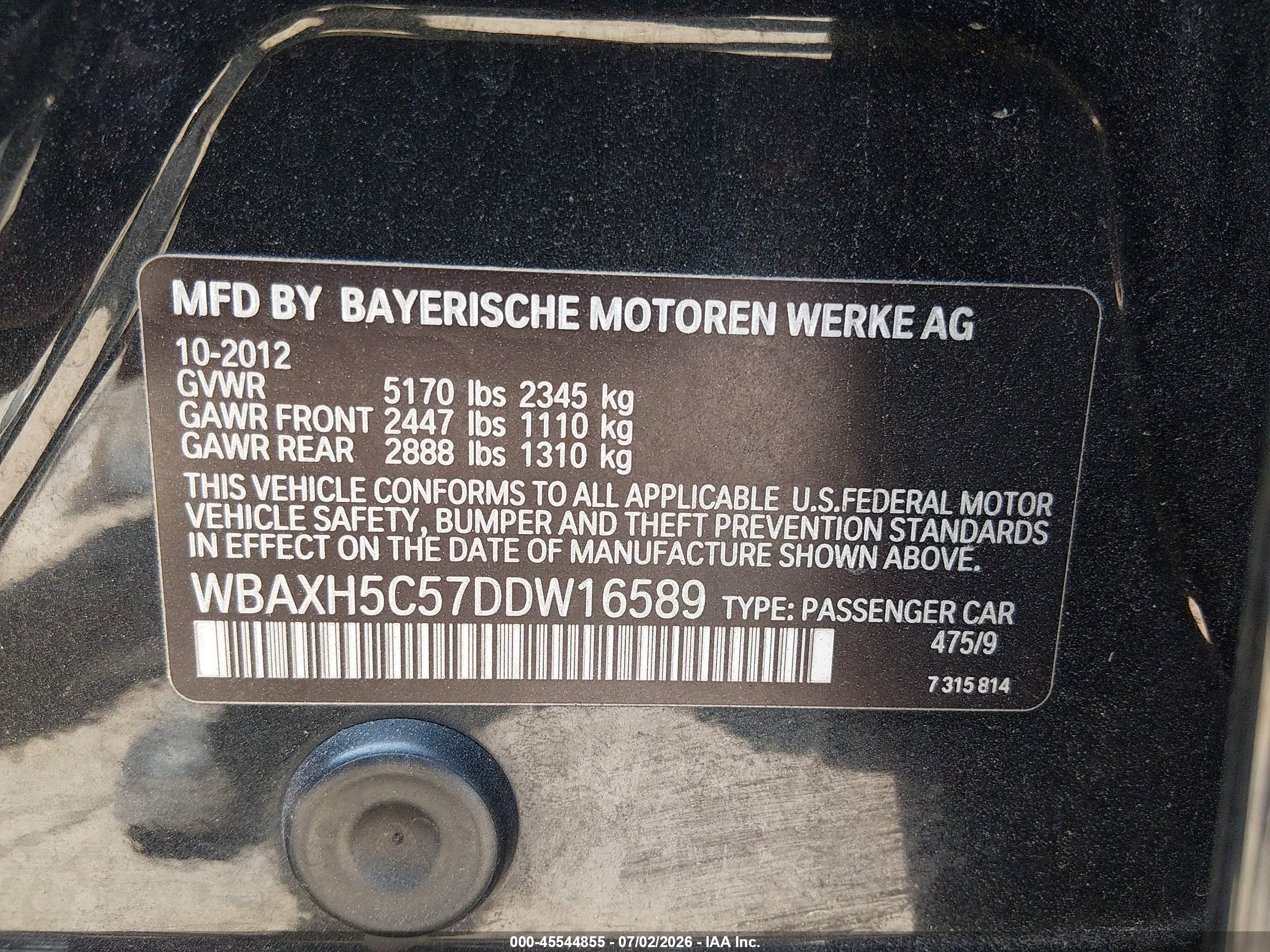 2013 BMW 528I