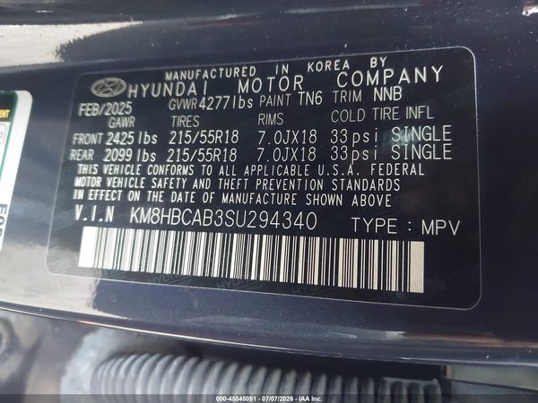 2025 HYUNDAI KONA SEL