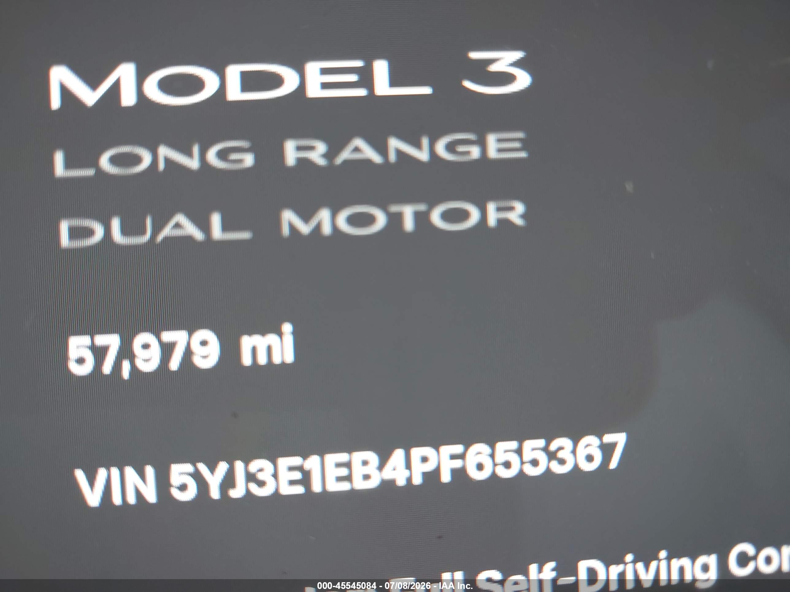 2023 TESLA MODEL 3