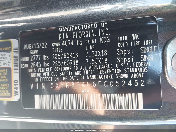 2023 KIA SPORTAGE EX