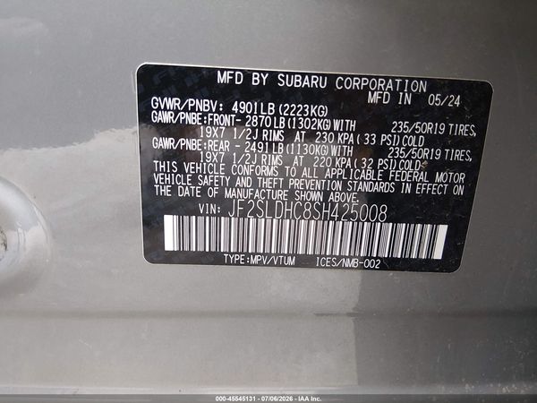 2025 SUBARU FORESTER SPORT