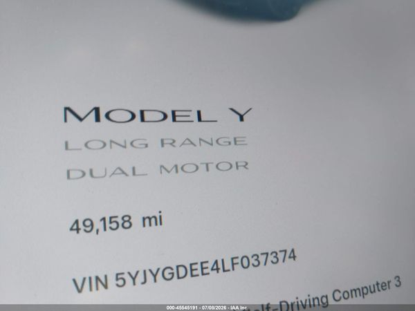 2020 TESLA MODEL Y