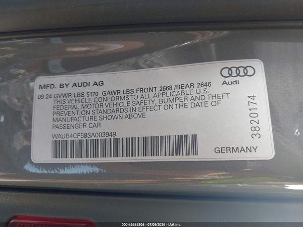 2025 AUDI S5 SPORTBACK