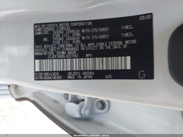 2020 LEXUS LX 570 THREE-ROW