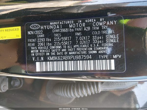 2023 HYUNDAI KONA SEL