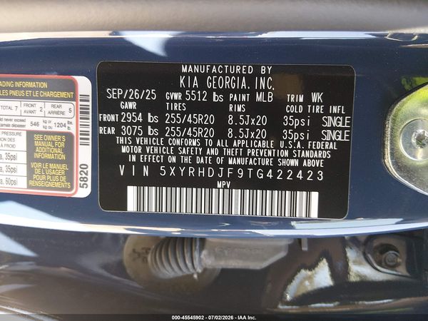 2026 KIA SORENTO EX