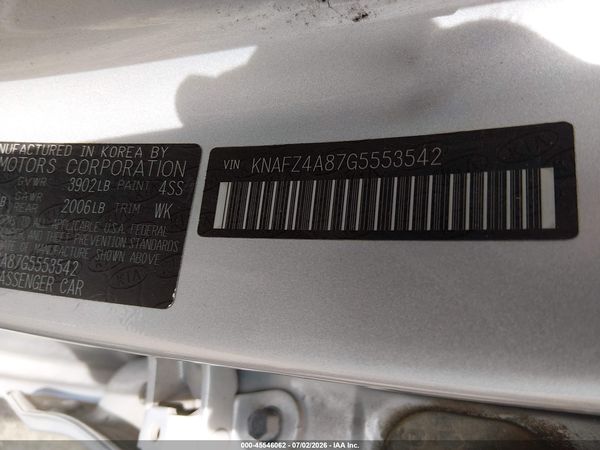 2016 KIA FORTE EX