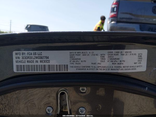 2021 RAM 3500 Laramie