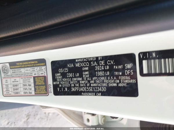 2025 KIA K4 EX