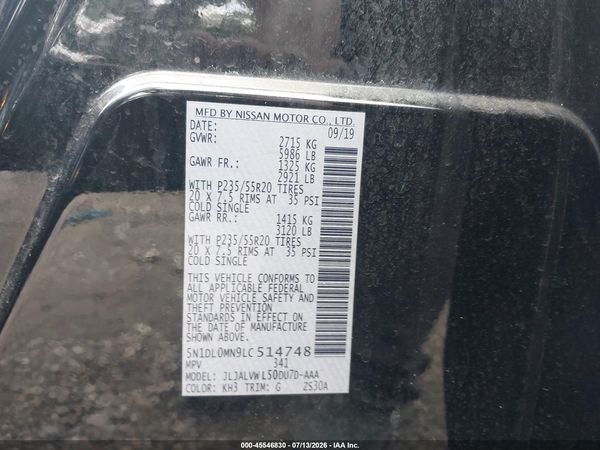 2020 INFINITI QX60 LUXE