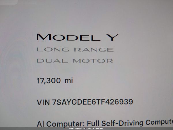2026 TESLA MODEL Y