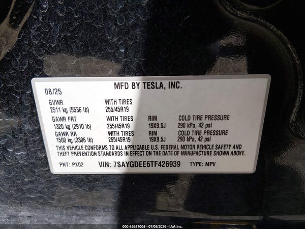 2026 TESLA MODEL Y