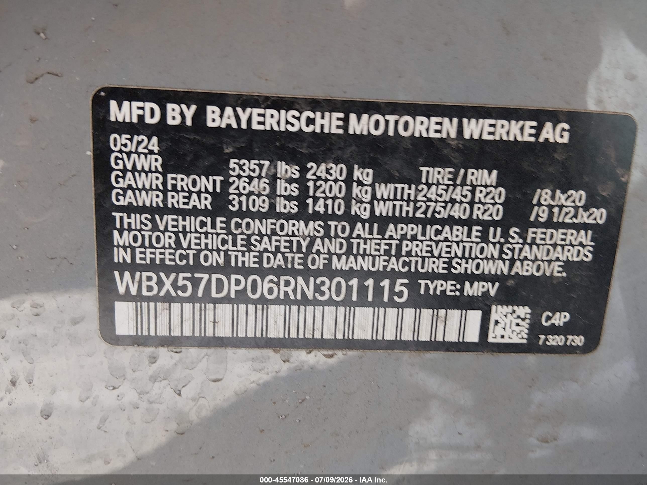 2024 BMW X3 XDRIVE30I