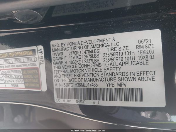 2021 ACURA RDX STANDARD