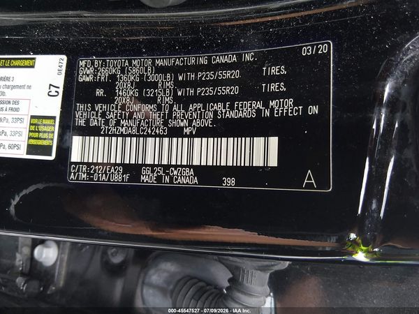 2020 LEXUS RX 350 350 Premium