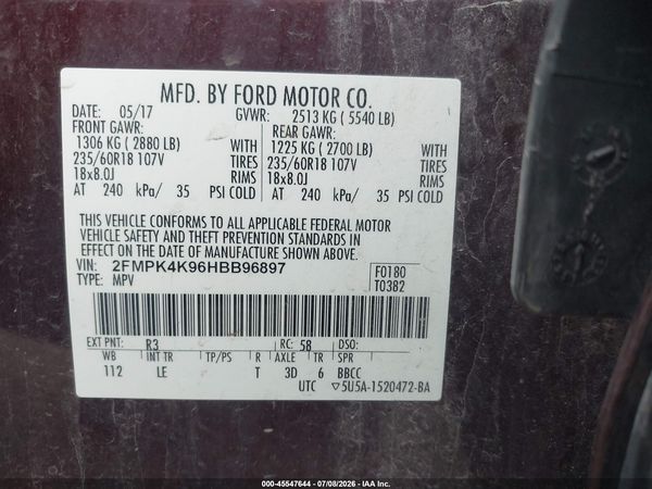 2017 FORD EDGE TITANIUM