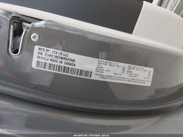 2021 CHRYSLER PACIFICA TOURING L