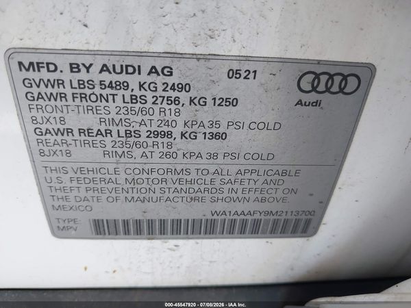 2021 AUDI Q5