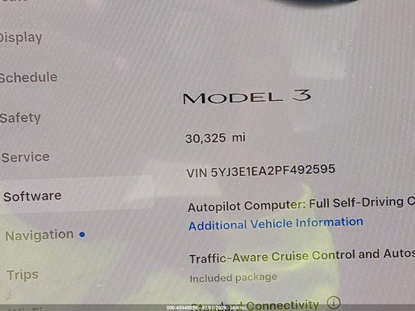 2023 TESLA MODEL 3 REAR-WHEEL DRIVE