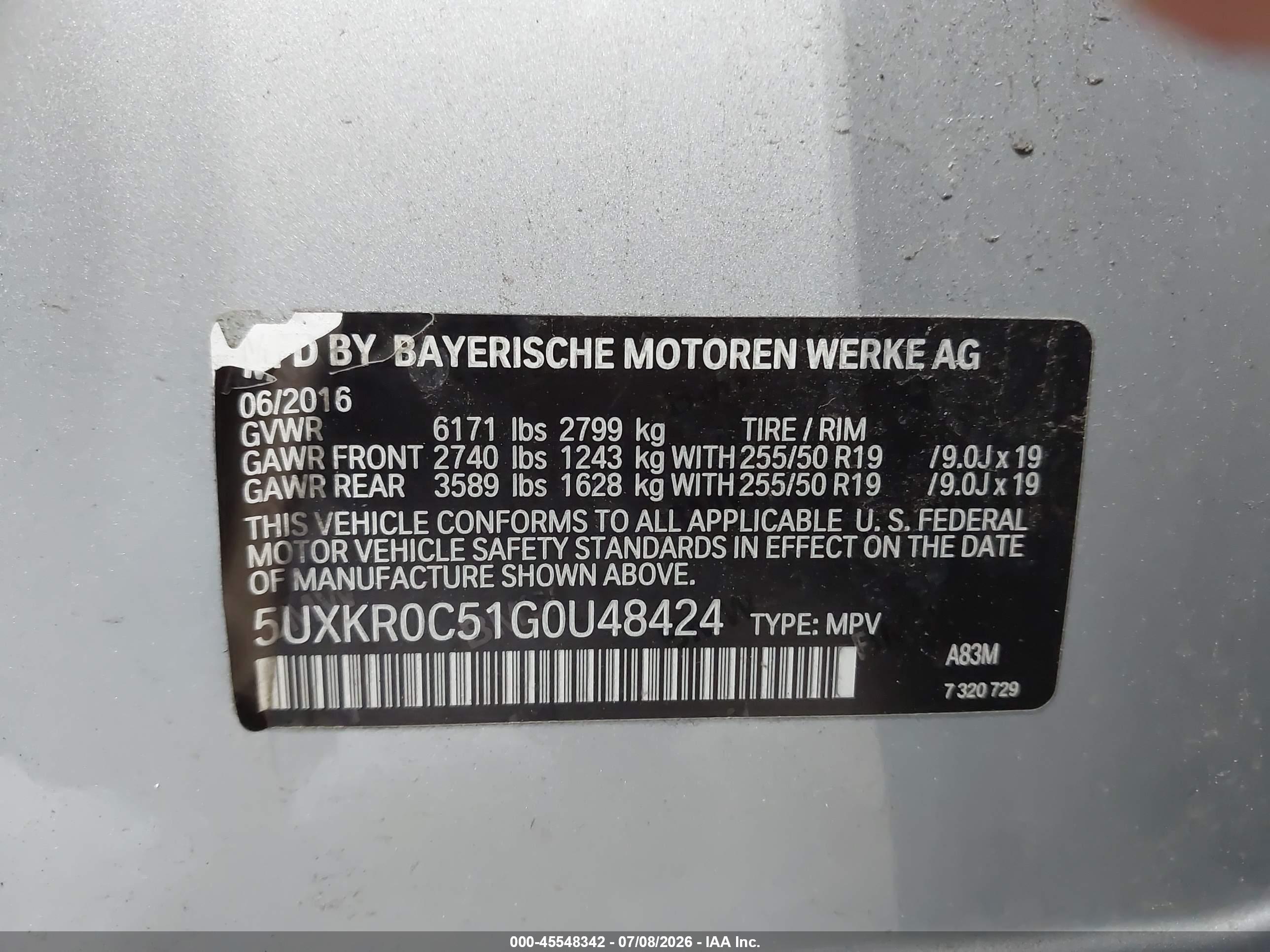 2016 BMW X5 XDRIVE35I