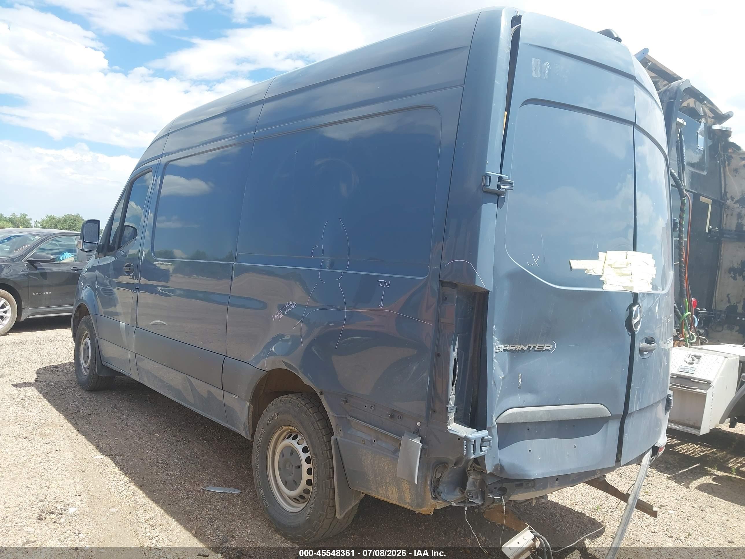 2019 MERCEDES-BENZ SPRINTER 2500 HIGH ROOF V6