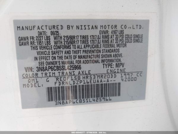 2025 NISSAN KICKS SV INTELLIGENT AWD