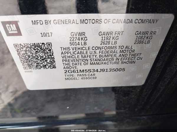 2018 CADILLAC XTS LUXURY