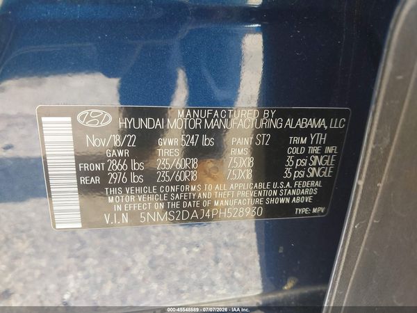 2023 HYUNDAI SANTA FE SEL