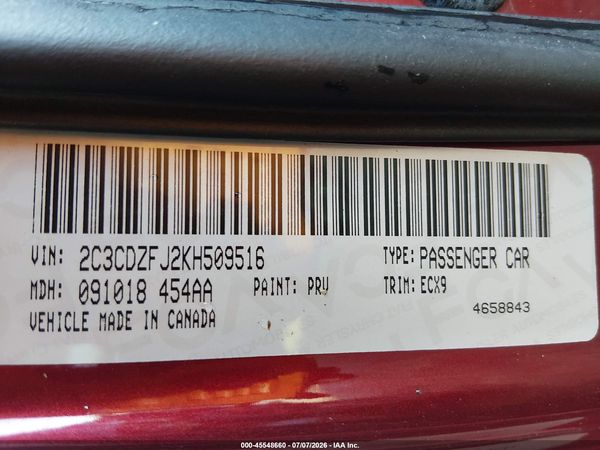 2019 DODGE CHALLENGER R/T SCAT PACK
