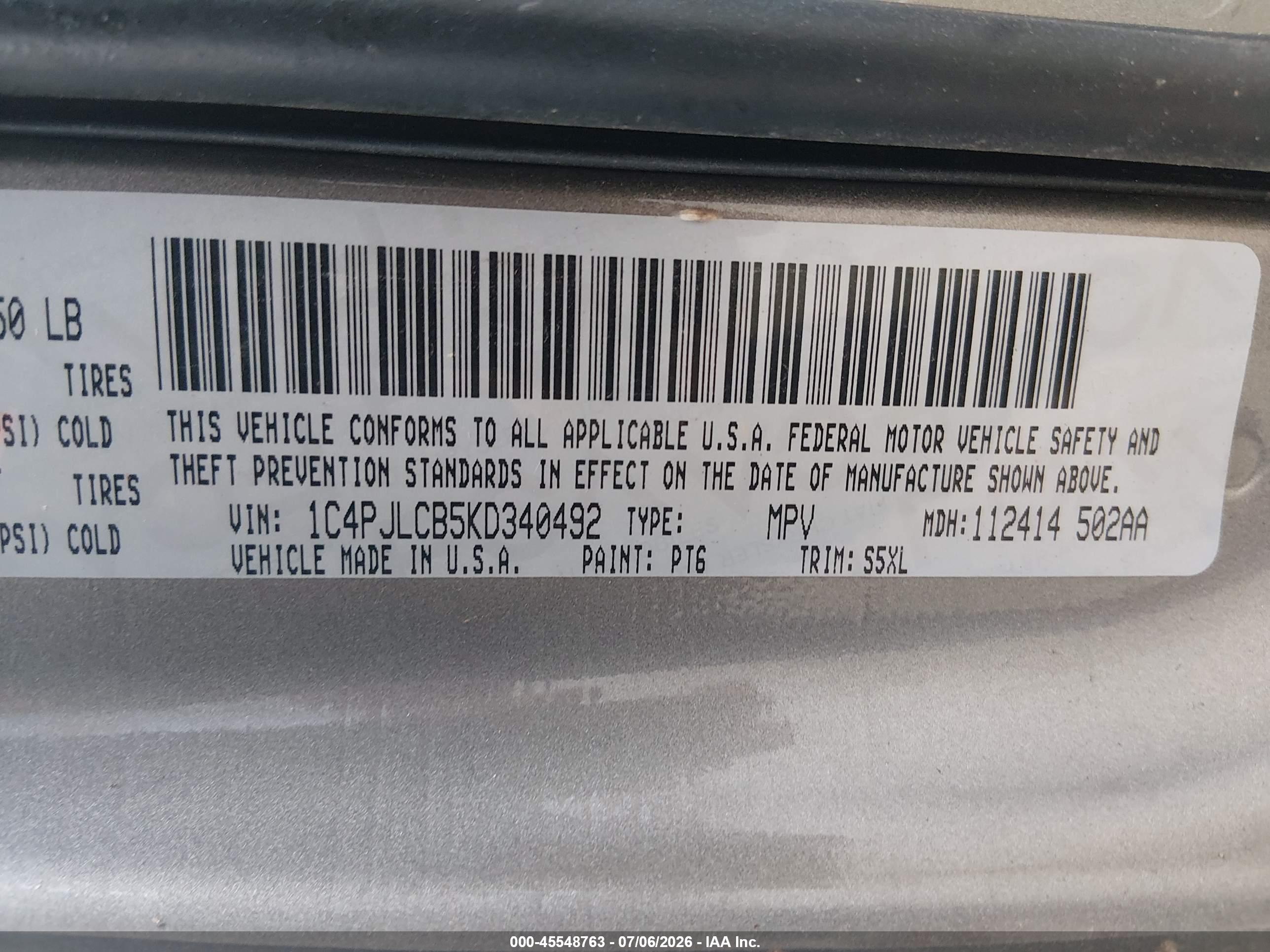 2019 JEEP CHEROKEE LATITUDE FWD
