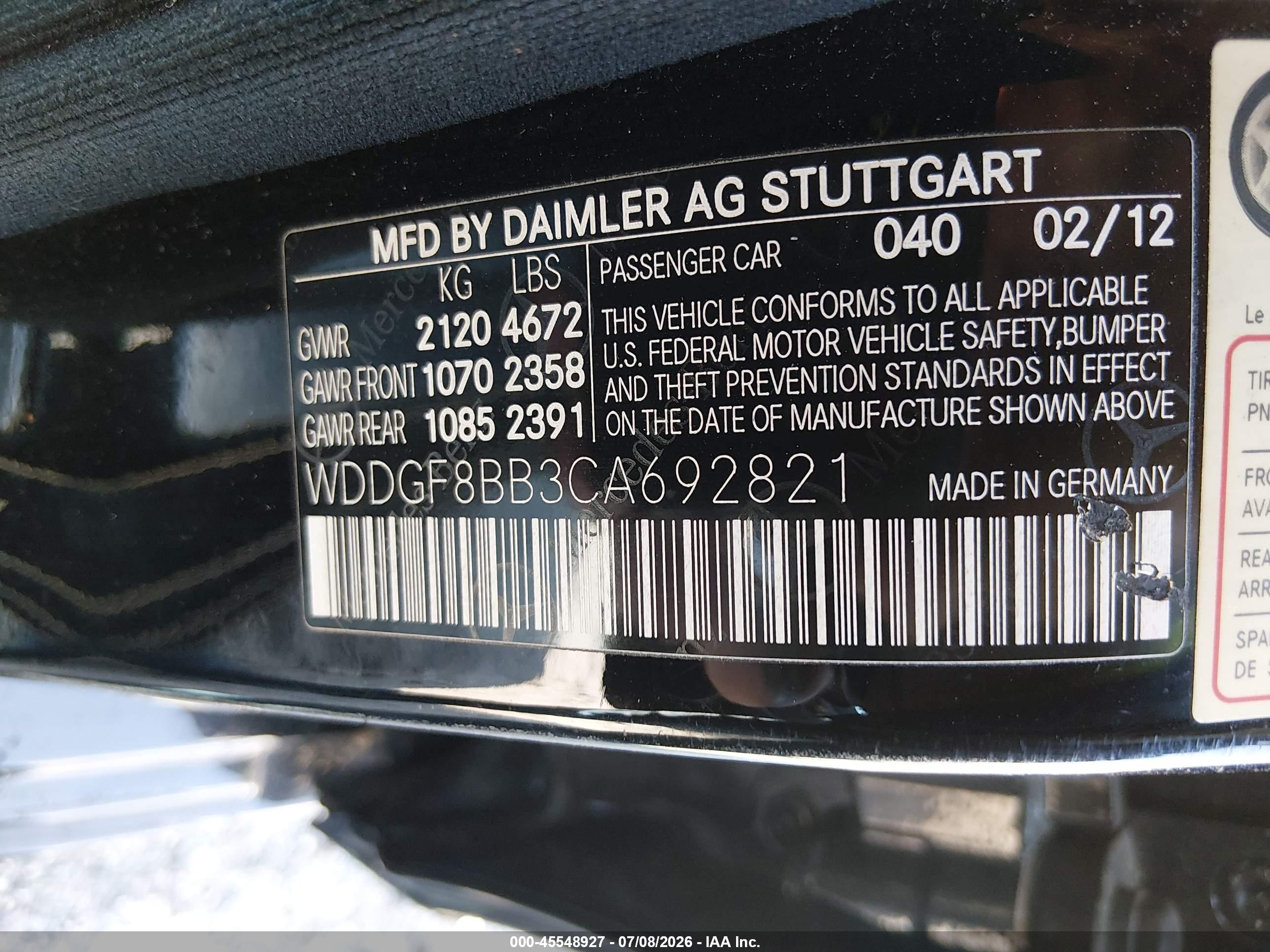 2012 MERCEDES-BENZ C 300 SPORT 4MATIC