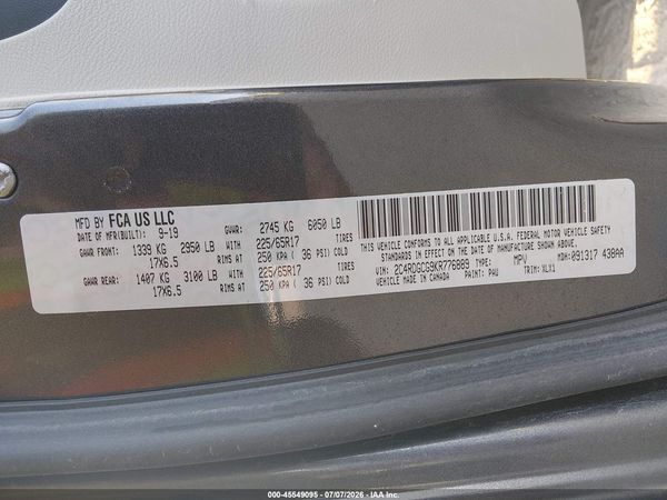 2019 DODGE GRAND CARAVAN SXT