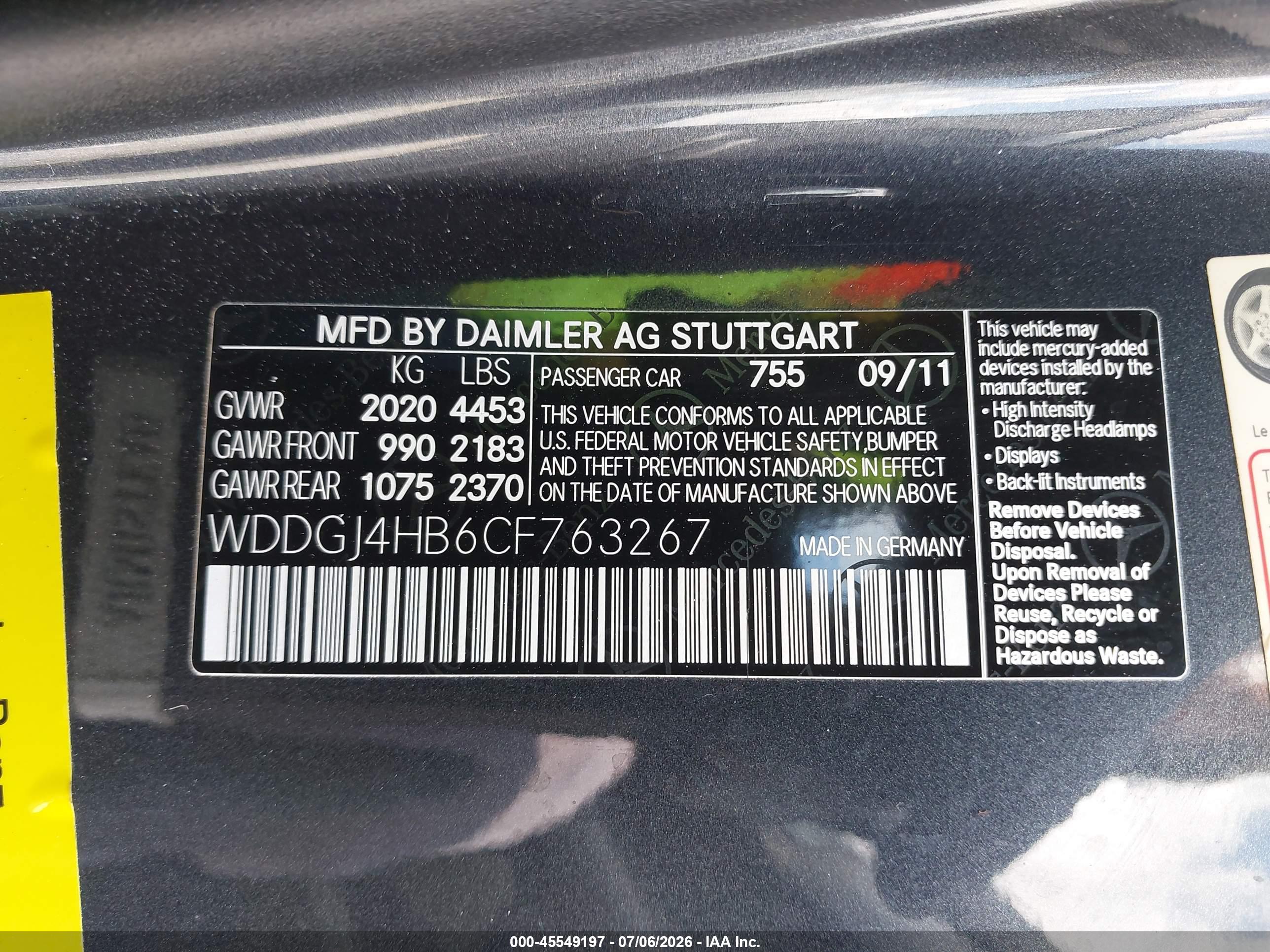 2012 MERCEDES-BENZ C 250 C250