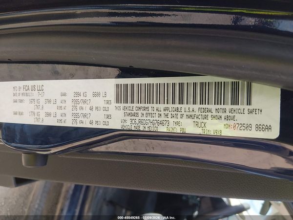 2017 RAM 1500 TRADESMAN  4X2 8' BOX