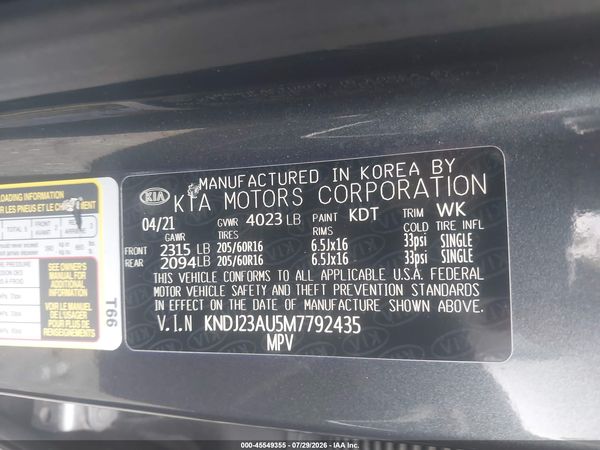 2021 KIA SOUL LX
