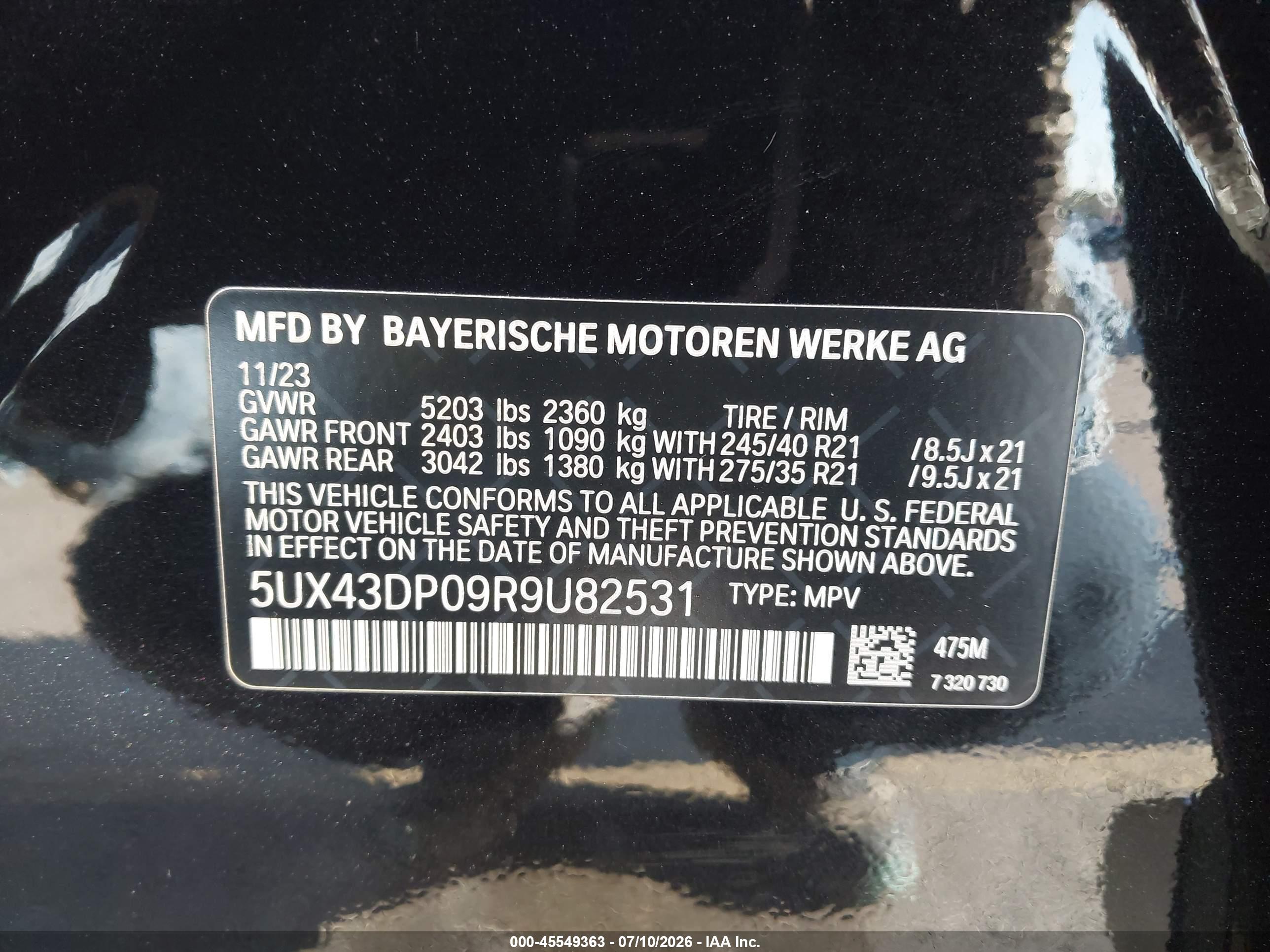 2024 BMW X3 SDRIVE30I