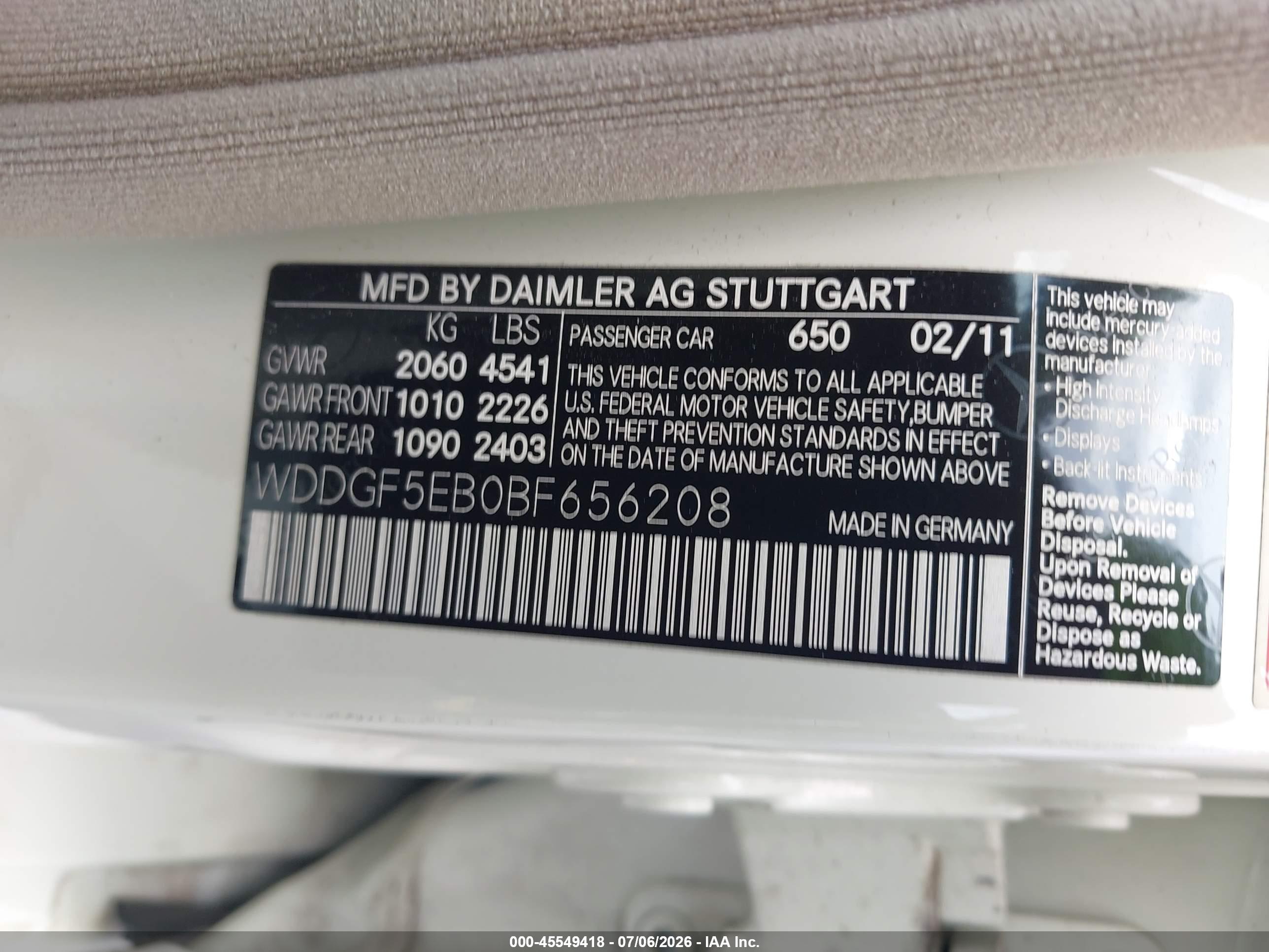 2011 MERCEDES-BENZ C 300 C300