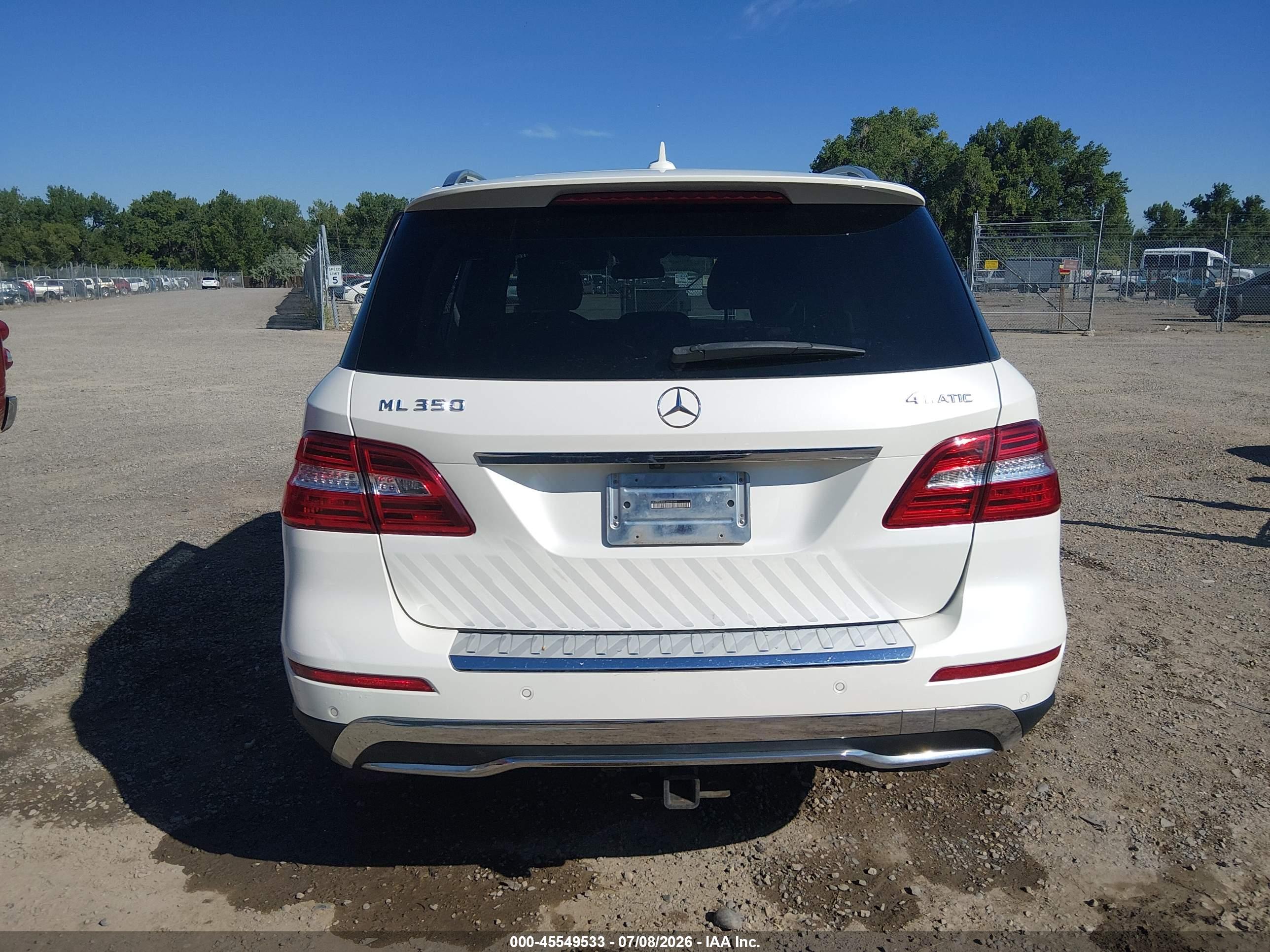 2012 MERCEDES-BENZ ML 350 4MATIC