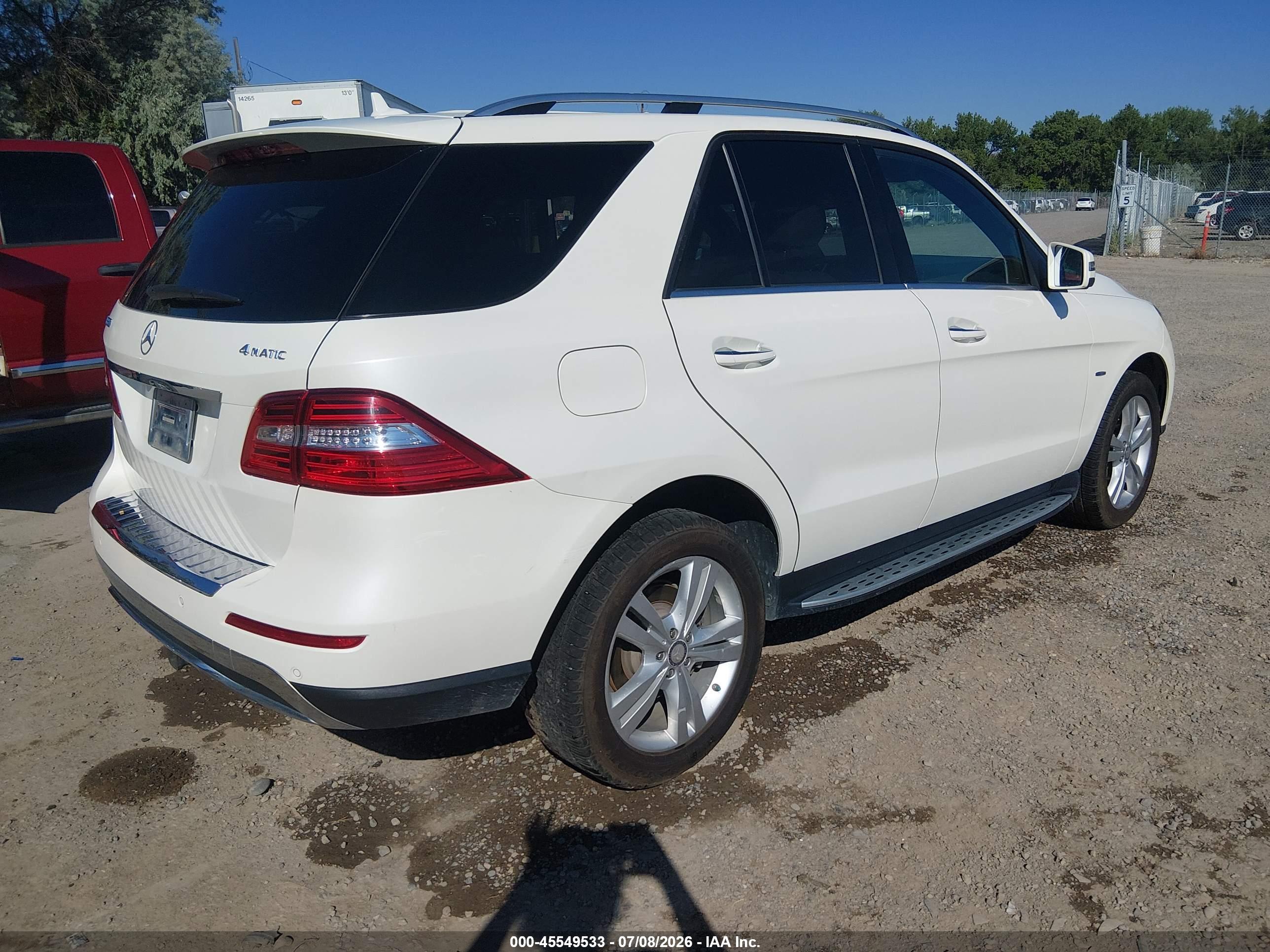 2012 MERCEDES-BENZ ML 350 4MATIC