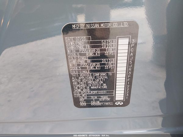 2023 INFINITI QX55 LUXE AWD