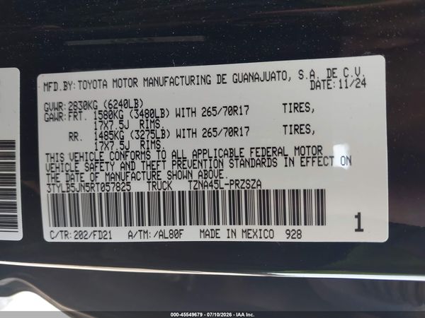 2024 TOYOTA TACOMA TRD OFF ROAD