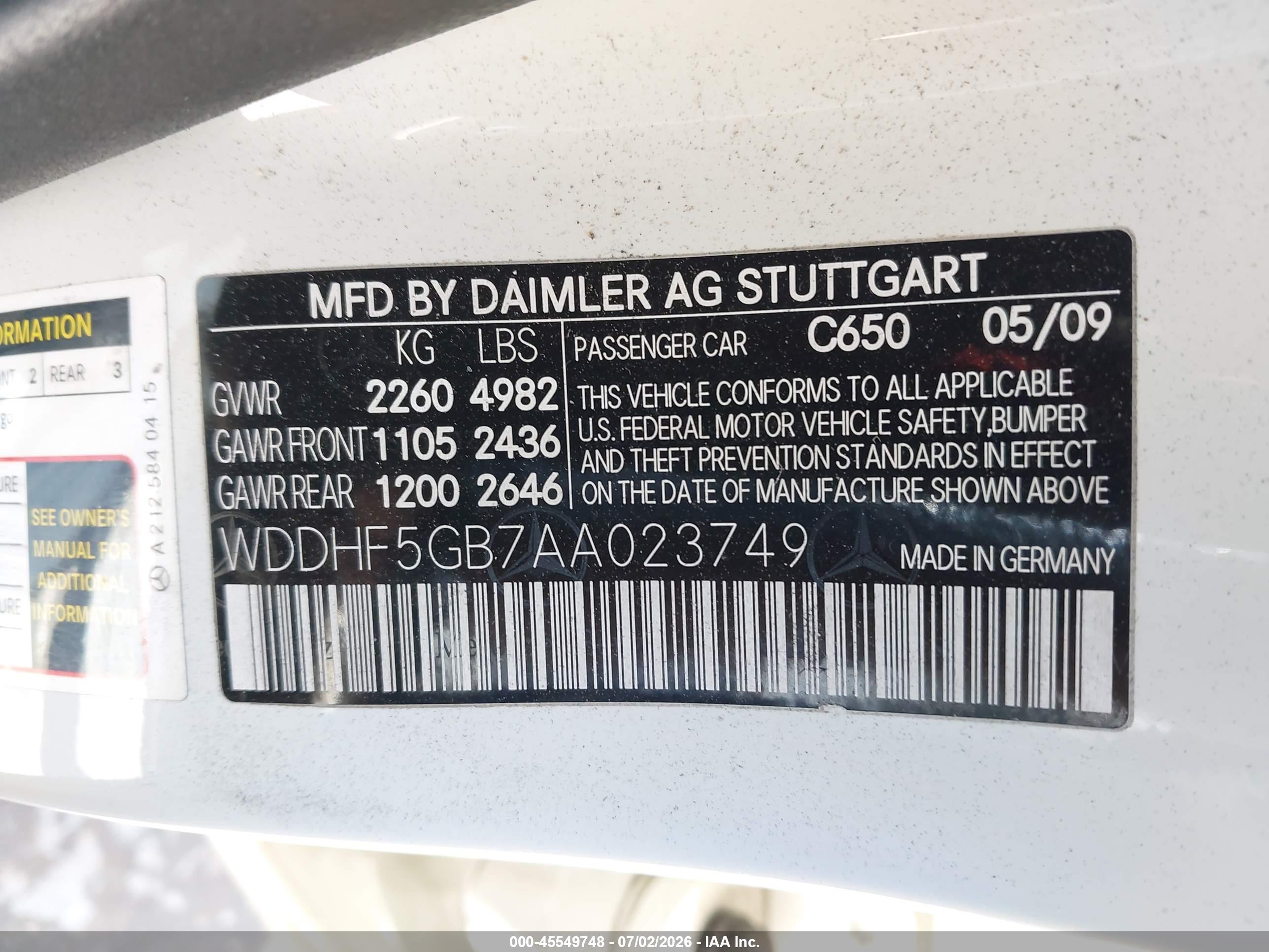 2010 MERCEDES-BENZ E 350 E350