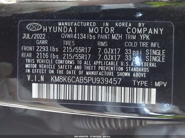 2023 HYUNDAI KONA SEL