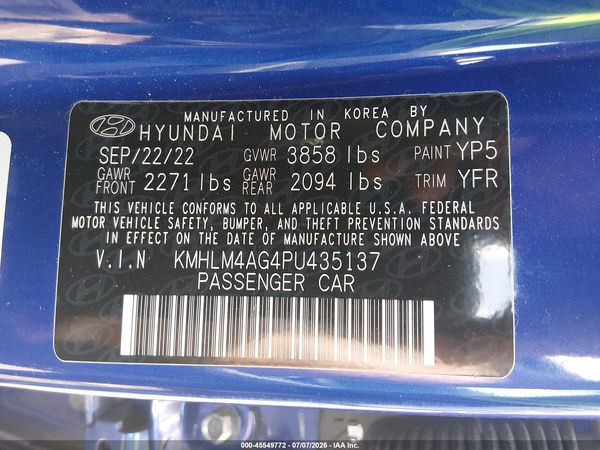 2023 HYUNDAI ELANTRA SEL