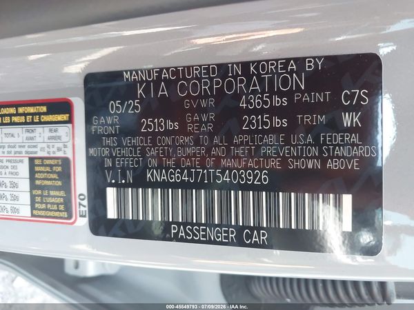 2026 KIA K5 GT-LINE FWD
